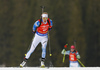 Laura Toivanen of Finland during women sprint race of IBU Biathlon World Cup in Pokljuka, Slovenia. Women sprint race of IBU Biathlon World cup was held in Pokljuka, Slovenia, on Friday, 9th of December 2016.
