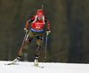 Denise Herrmann of Germany during women sprint race of IBU Biathlon World Cup in Pokljuka, Slovenia. Women sprint race of IBU Biathlon World cup was held in Pokljuka, Slovenia, on Friday, 9th of December 2016.
