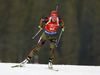 Denise Herrmann of Germany during women sprint race of IBU Biathlon World Cup in Pokljuka, Slovenia. Women sprint race of IBU Biathlon World cup was held in Pokljuka, Slovenia, on Friday, 9th of December 2016.
