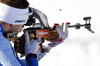 Olli Hiidensalo of Finland during zeroing before the start of the men pursuit race of IBU Biathlon World Cup in Pokljuka, Slovenia.  Men pursuit race of IBU Biathlon World cup was held in Pokljuka, Slovenia, on Saturday, 10th of December 2016.
