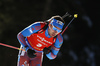 Third placed Anton Shipulin of Russia during the men pursuit race of IBU Biathlon World Cup in Pokljuka, Slovenia.  Men pursuit race of IBU Biathlon World cup was held in Pokljuka, Slovenia, on Saturday, 10th of December 2016.
