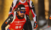 Benjamin Weger of Switzerland during the men pursuit race of IBU Biathlon World Cup in Pokljuka, Slovenia.  Men pursuit race of IBU Biathlon World cup was held in Pokljuka, Slovenia, on Saturday, 10th of December 2016.
