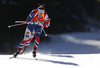 Emil Hegle Svendsen of Norway during the men pursuit race of IBU Biathlon World Cup in Pokljuka, Slovenia.  Men pursuit race of IBU Biathlon World cup was held in Pokljuka, Slovenia, on Saturday, 10th of December 2016.
