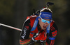 Simon Schempp of Germany during the men pursuit race of IBU Biathlon World Cup in Pokljuka, Slovenia.  Men pursuit race of IBU Biathlon World cup was held in Pokljuka, Slovenia, on Saturday, 10th of December 2016.
