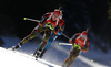 Benedikt Doll of Germany during the men pursuit race of IBU Biathlon World Cup in Pokljuka, Slovenia.  Men pursuit race of IBU Biathlon World cup was held in Pokljuka, Slovenia, on Saturday, 10th of December 2016.
