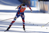 Second placed Emil Hegle Svendsen of Norway sprinting during the men pursuit race of IBU Biathlon World Cup in Pokljuka, Slovenia.  Men pursuit race of IBU Biathlon World cup was held in Pokljuka, Slovenia, on Saturday, 10th of December 2016.
