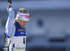 Kaisa Makarainen of Finland during zeroing before start of the women pursuit race of IBU Biathlon World Cup in Pokljuka, Slovenia. Women pursuit race of IBU Biathlon World cup was held in Pokljuka, Slovenia, on Friday, 9th of December 2016.
