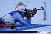 Kaisa Makarainen of Finland during zeroing before start of the women pursuit race of IBU Biathlon World Cup in Pokljuka, Slovenia. Women pursuit race of IBU Biathlon World cup was held in Pokljuka, Slovenia, on Friday, 9th of December 2016.
