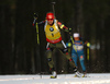 Laura Dahlmeier of Germany during the women pursuit race of IBU Biathlon World Cup in Pokljuka, Slovenia. Women pursuit race of IBU Biathlon World cup was held in Pokljuka, Slovenia, on Friday, 9th of December 2016.
