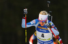 Kaisa Makarainen of Finland during the women pursuit race of IBU Biathlon World Cup in Pokljuka, Slovenia. Women pursuit race of IBU Biathlon World cup was held in Pokljuka, Slovenia, on Friday, 9th of December 2016.
