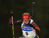 Franziska Hildebrand of Germany during the women pursuit race of IBU Biathlon World Cup in Pokljuka, Slovenia. Women pursuit race of IBU Biathlon World cup was held in Pokljuka, Slovenia, on Friday, 9th of December 2016.
