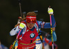 Gabriela Koukalova of Czech during the women pursuit race of IBU Biathlon World Cup in Pokljuka, Slovenia. Women pursuit race of IBU Biathlon World cup was held in Pokljuka, Slovenia, on Friday, 9th of December 2016.
