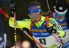 Anna Magnusson of Sweden during the women pursuit race of IBU Biathlon World Cup in Pokljuka, Slovenia. Women pursuit race of IBU Biathlon World cup was held in Pokljuka, Slovenia, on Friday, 9th of December 2016.
