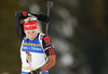 Franziska Hildebrand of Germany arriving to shooting place during the women pursuit race of IBU Biathlon World Cup in Pokljuka, Slovenia. Women pursuit race of IBU Biathlon World cup was held in Pokljuka, Slovenia, on Friday, 9th of December 2016.
