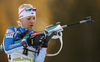 Kaisa Makarainen of Finland getting ready for shooting during the women pursuit race of IBU Biathlon World Cup in Pokljuka, Slovenia. Women pursuit race of IBU Biathlon World cup was held in Pokljuka, Slovenia, on Friday, 9th of December 2016.
