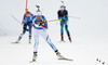 Second placed Kaisa Makarainen of Finland celebrates while crossing the finish line during the women pursuit race of IBU Biathlon World Cup in Pokljuka, Slovenia. Women pursuit race of IBU Biathlon World cup was held in Pokljuka, Slovenia, on Friday, 9th of December 2016.
