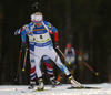 Kaisa Makarainen of Finland during the women pursuit race of IBU Biathlon World Cup in Pokljuka, Slovenia. Women pursuit race of IBU Biathlon World cup was held in Pokljuka, Slovenia, on Saturday, 10th of December 2016.
