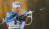 Kaisa Makarainen of Finland during the women pursuit race of IBU Biathlon World Cup in Pokljuka, Slovenia. Women pursuit race of IBU Biathlon World cup was held in Pokljuka, Slovenia, on Saturday, 10th of December 2016.
