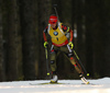 Laura Dahlmeier of Germany during the women pursuit race of IBU Biathlon World Cup in Pokljuka, Slovenia. Women pursuit race of IBU Biathlon World cup was held in Pokljuka, Slovenia, on Saturday, 10th of December 2016.
