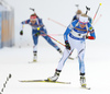 Second placed Kaisa Makarainen of Finland during the women pursuit race of IBU Biathlon World Cup in Pokljuka, Slovenia. Women pursuit race of IBU Biathlon World cup was held in Pokljuka, Slovenia, on Saturday, 10th of December 2016.
