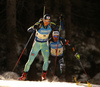 Vitaliy Kilchytskyy of Ukraine during the men relay race of IBU Biathlon World Cup in Pokljuka, Slovenia.  Men relay race of IBU Biathlon World cup was held in Pokljuka, Slovenia, on Sunday, 11th of December 2016.
