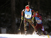 Benedikt Doll of Germany during the men relay race of IBU Biathlon World Cup in Pokljuka, Slovenia.  Men relay race of IBU Biathlon World cup was held in Pokljuka, Slovenia, on Sunday, 11th of December 2016.
