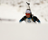 Justine Braisaz of France during the women relay race of IBU Biathlon World Cup in Pokljuka, Slovenia.  Women relay race of IBU Biathlon World cup was held in Pokljuka, Slovenia, on Sunday, 11th of December 2016.
