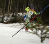 Linn Persson of Sweden during the women relay race of IBU Biathlon World Cup in Pokljuka, Slovenia.  Women relay race of IBU Biathlon World cup was held in Pokljuka, Slovenia, on Sunday, 11th of December 2016.
