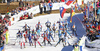 Biathletes  during the men relay race of IBU Biathlon World Cup in Pokljuka, Slovenia. Men relay race of IBU Biathlon World cup was held in Pokljuka, Slovenia, on Sunday, 11th of December 2016.
