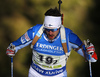 Olli Hiidensalo of Finland during the men relay race of IBU Biathlon World Cup in Pokljuka, Slovenia. Men relay race of IBU Biathlon World cup was held in Pokljuka, Slovenia, on Sunday, 11th of December 2016.
