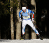 Olli Hiidensalo of Finland during the men relay race of IBU Biathlon World Cup in Pokljuka, Slovenia. Men relay race of IBU Biathlon World cup was held in Pokljuka, Slovenia, on Sunday, 11th of December 2016.
