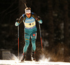 Simon Desthieux of France during the men relay race of IBU Biathlon World Cup in Pokljuka, Slovenia. Men relay race of IBU Biathlon World cup was held in Pokljuka, Slovenia, on Sunday, 11th of December 2016.
