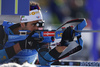 Martin Fourcade of France during the men relay race of IBU Biathlon World Cup in Pokljuka, Slovenia. Men relay race of IBU Biathlon World cup was held in Pokljuka, Slovenia, on Sunday, 11th of December 2016.
