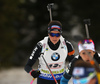 Aita Gasparin of Switzerland during the women relay race of IBU Biathlon World Cup in Pokljuka, Slovenia. Women relay race of IBU Biathlon World cup was held in Pokljuka, Slovenia, on Sunday, 11th of December 2016.
