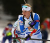 Laura Toivanen of Finland during the women relay race of IBU Biathlon World Cup in Pokljuka, Slovenia. Women relay race of IBU Biathlon World cup was held in Pokljuka, Slovenia, on Sunday, 11th of December 2016.
