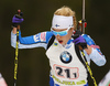 Laura Toivanen of Finland during the women relay race of IBU Biathlon World Cup in Pokljuka, Slovenia. Women relay race of IBU Biathlon World cup was held in Pokljuka, Slovenia, on Sunday, 11th of December 2016.
