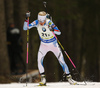 Kaisa Makarainen of Finland during the women relay race of IBU Biathlon World Cup in Pokljuka, Slovenia. Women relay race of IBU Biathlon World cup was held in Pokljuka, Slovenia, on Sunday, 11th of December 2016.
