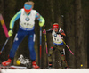 Franziska Hildebrand of Germany during the women relay race of IBU Biathlon World Cup in Pokljuka, Slovenia. Women relay race of IBU Biathlon World cup was held in Pokljuka, Slovenia, on Sunday, 11th of December 2016.
