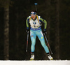 Yuliia Dzhima of Ukraine during the women relay race of IBU Biathlon World Cup in Pokljuka, Slovenia. Women relay race of IBU Biathlon World cup was held in Pokljuka, Slovenia, on Sunday, 11th of December 2016.
