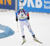 Mari Laukkanen of Finland during the women relay race of IBU Biathlon World Cup in Pokljuka, Slovenia. Women relay race of IBU Biathlon World cup was held in Pokljuka, Slovenia, on Sunday, 11th of December 2016.
