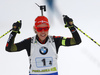 Laura Dahlmeier of Germany during the women relay race of IBU Biathlon World Cup in Pokljuka, Slovenia. Women relay race of IBU Biathlon World cup was held in Pokljuka, Slovenia, on Sunday, 11th of December 2016.
