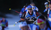 Erik Lesser of Germany during the men relay race of IBU Biathlon World Cup in Pokljuka, Slovenia.  Men relay race of IBU Biathlon World cup was held in Pokljuka, Slovenia, on Sunday, 11th of December 2016.
