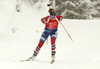 Fifth placed Ingrid Landmark Tandrevold of Norway during the women 7.5km sprint race of IBU Biathlon World Cup in Hochfilzen, Austria.  Women 7.5km sprint race of IBU Biathlon World cup was held in Hochfilzen, Austria, on Friday, 8th of December 2017.
