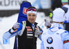 Olli Hiidensalo of Finland during the zeroing before the men 10km sprint race of IBU Biathlon World Cup in Hochfilzen, Austria.  Men 10km sprint race of IBU Biathlon World cup was held in Hochfilzen, Austria, on Friday, 8th of December 2017.
