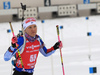 Kaisa Makarainen of Finland during the zeroing before the women 7.5km sprint race of IBU Biathlon World Cup in Hochfilzen, Austria.  Women 7.5km sprint race of IBU Biathlon World cup was held in Hochfilzen, Austria, on Friday, 8th of December 2017.
