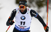 Serafin Wiestner of Switzerland during the men 10km sprint race of IBU Biathlon World Cup in Hochfilzen, Austria.  Men 10km sprint race of IBU Biathlon World cup was held in Hochfilzen, Austria, on Friday, 8th of December 2017.
