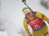 Emma Nilsson of Sweden during the women 7.5km sprint race of IBU Biathlon World Cup in Hochfilzen, Austria.  Women 7.5km sprint race of IBU Biathlon World cup was held in Hochfilzen, Austria, on Friday, 8th of December 2017.
