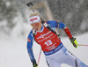 Laura Toivanen of Finland during the women 7.5km sprint race of IBU Biathlon World Cup in Hochfilzen, Austria.  Women 7.5km sprint race of IBU Biathlon World cup was held in Hochfilzen, Austria, on Friday, 8th of December 2017.
