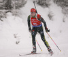 Franziska Hildebrand of Germany during the women 7.5km sprint race of IBU Biathlon World Cup in Hochfilzen, Austria.  Women 7.5km sprint race of IBU Biathlon World cup was held in Hochfilzen, Austria, on Friday, 8th of December 2017.
