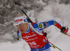 Kaisa Makarainen of Finland during the women 7.5km sprint race of IBU Biathlon World Cup in Hochfilzen, Austria.  Women 7.5km sprint race of IBU Biathlon World cup was held in Hochfilzen, Austria, on Friday, 8th of December 2017.
